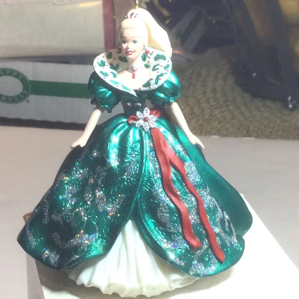 Vintage Holiday Barbie Keepsake Ornaments Lot of 2